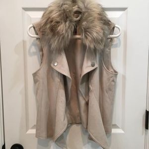 Faux Fur Suede Like Vest